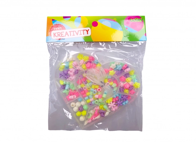Ensemble de perles 55g - Cœur