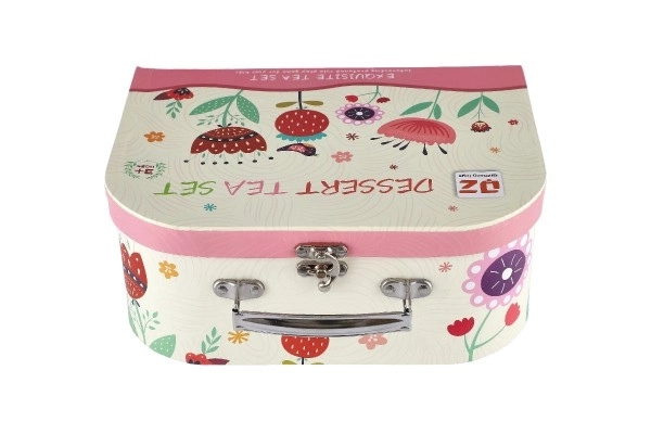Ensemble de vaisselle en métal dans une valise 26x19x10,5cm
