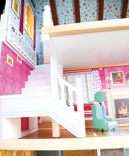 Bino Maison de poupées à trois étages