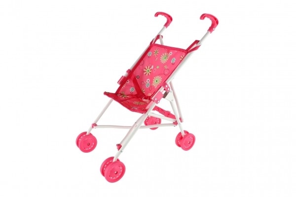 Poussette pour poupées canne en métal/plastique 48x27x54cm en sachet