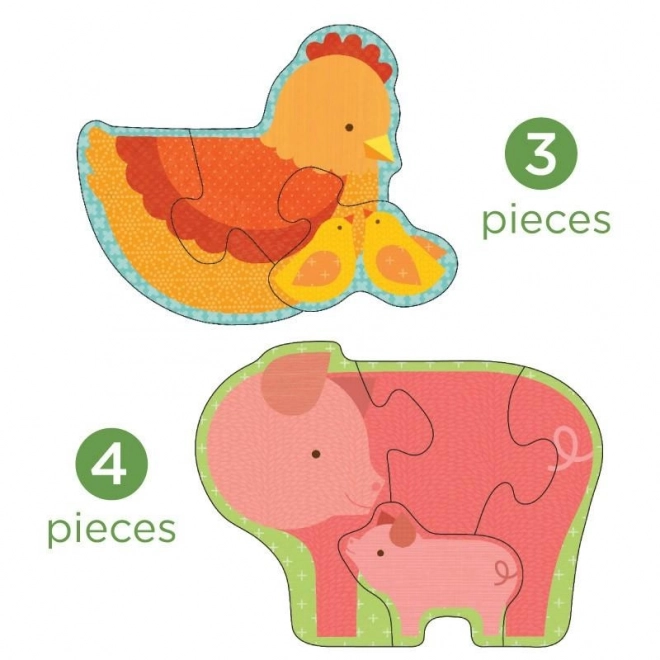 Petit Collage Mes Premiers Puzzles d'Animaux de la Ferme