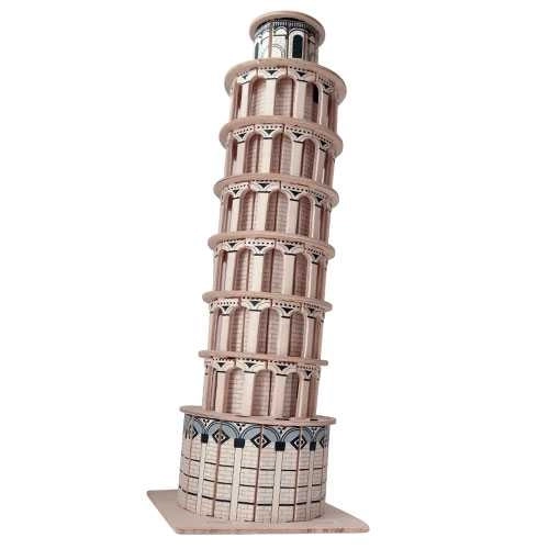 Woodcraft Puzzle 3D en bois bâtiment célèbre tour penchée