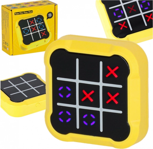 Jeu électronique OXO portable jaune