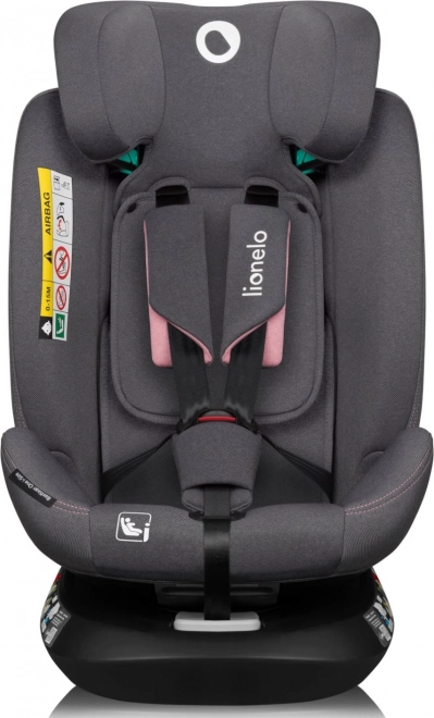 Siège auto pivotant enfant Lionelo Bastiaan i-Size Pink Rose