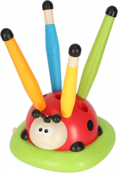Jeu sportif pour enfants 3 en 1 : corde à sauter, lancer sur cible, lanceur de coccinelle