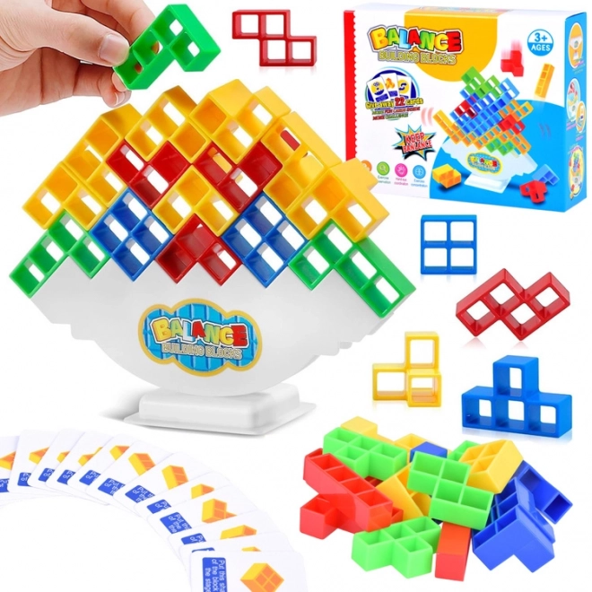 Kit de construction Tour d'équilibre Tetris 3D jeu