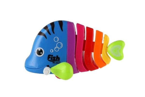 Poisson/Rybka à clé en plastique 11cm mix couleurs 14pcs en boîte