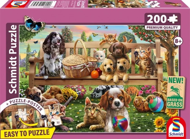 Puzzle Pique-nique de jardin 200 pièces