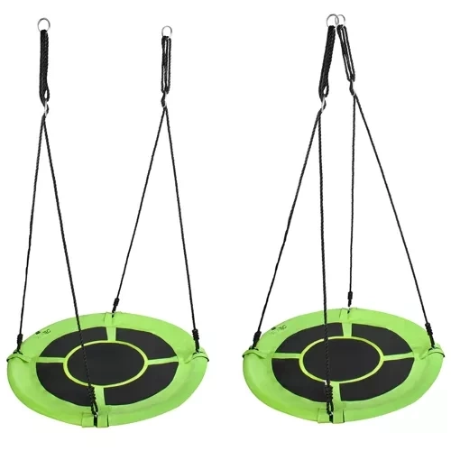 Balançoire nid de cigogne 100cm vert-noir 23514