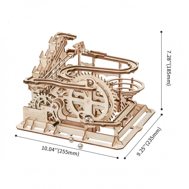 Puzzle 3D en bois Rokr Piste à billes Parkour