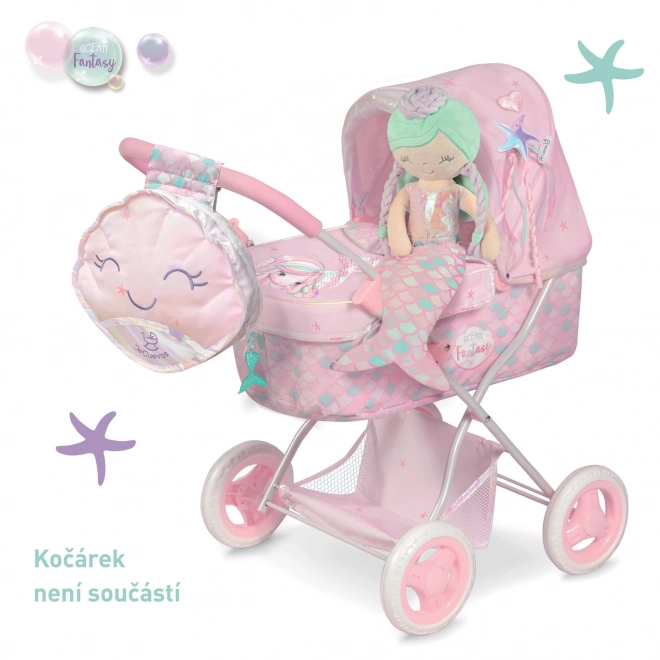 DeCuevas 20141 Poupée en peluche 2en1 OCEAN FANTASY - 36 cm