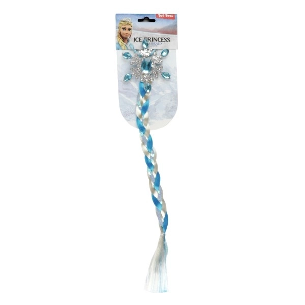 Tresse de princesse de glace avec paillettes