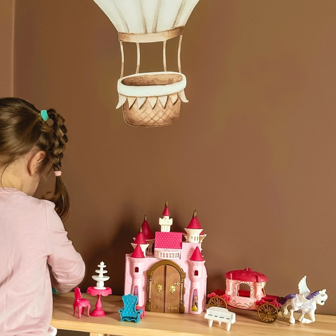 Château magique interactif avec carrosse et accessoires