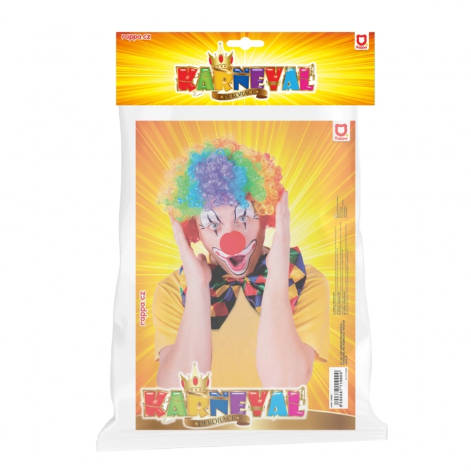 Perruque colorée Clown pour adultes