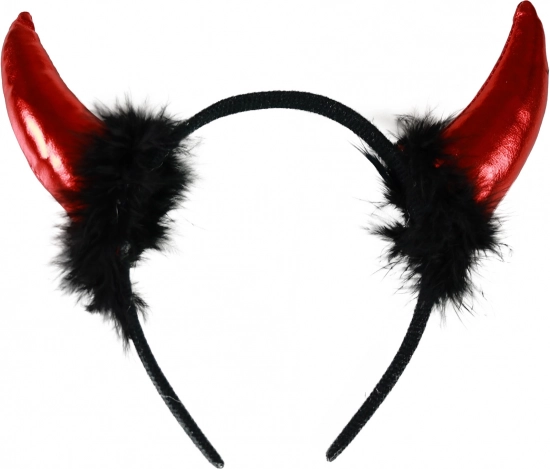 Cornes de diable avec plumes