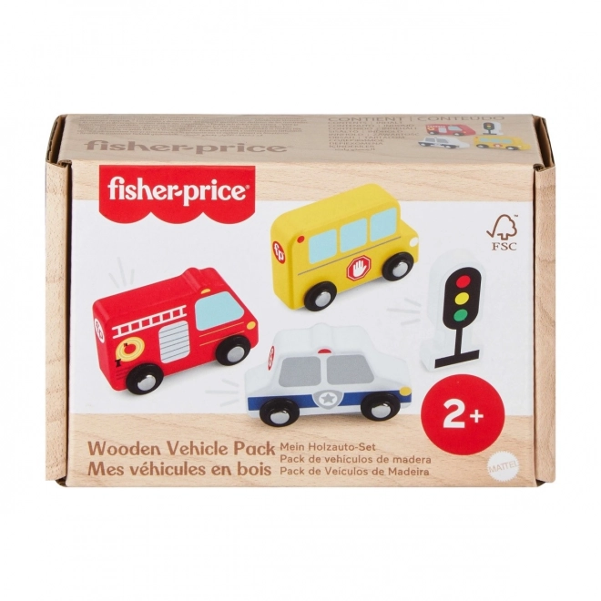 Ensemble de véhicules en bois Fisher-Price