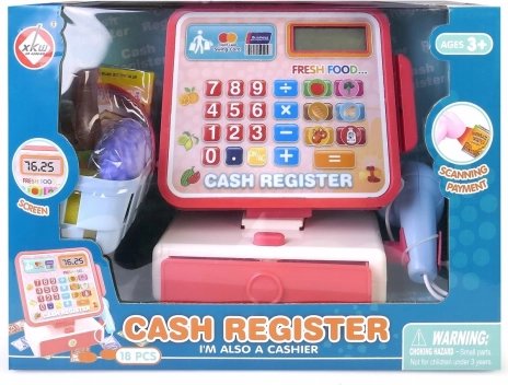 Caisse enregistreuse pour enfants avec panier