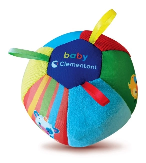 Balle musicale en peluche avec sons d’animaux