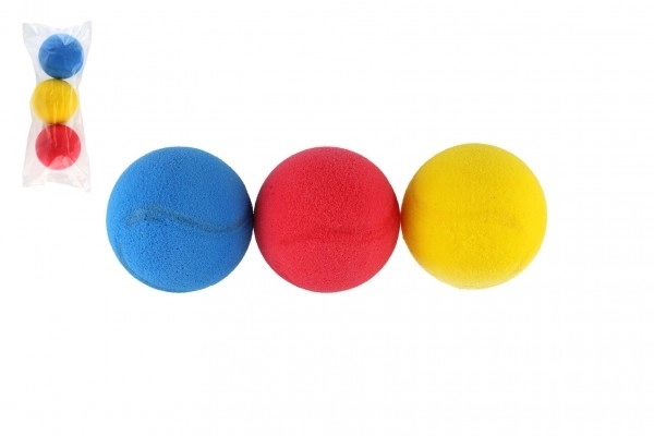 Ballons colorés en mousse pour soft tennis - 3 pièces