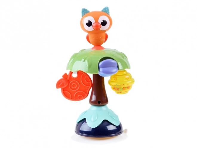 Hochet magique avec ventouse Chouette