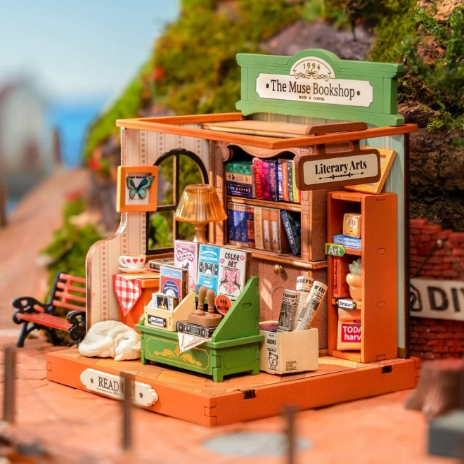 RoboTime Miniature maison de livres Librairie