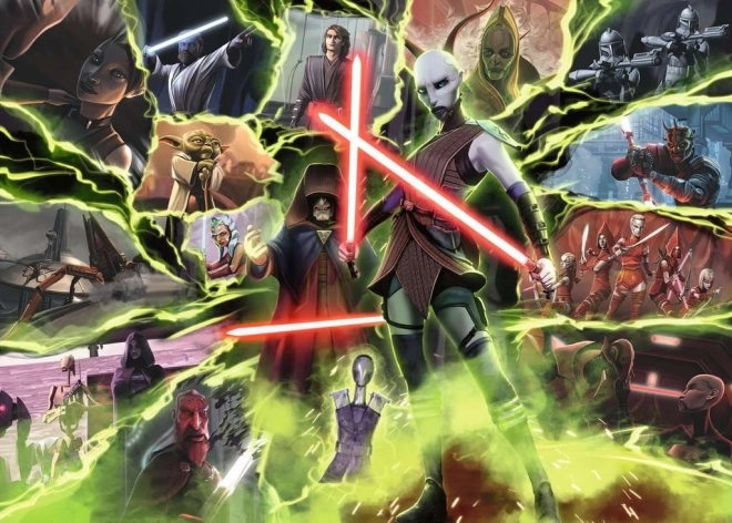 Puzzle Ravensburger Star Wars méchants : Asajj Ventress 1000 pièces