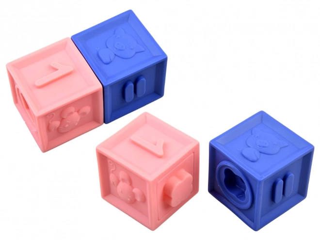 Blocs sensoriels doux pour bébés 12 pcs