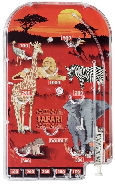 Flipper Tivoli animaux jeu de société casse-tête 19x21cm en sachet