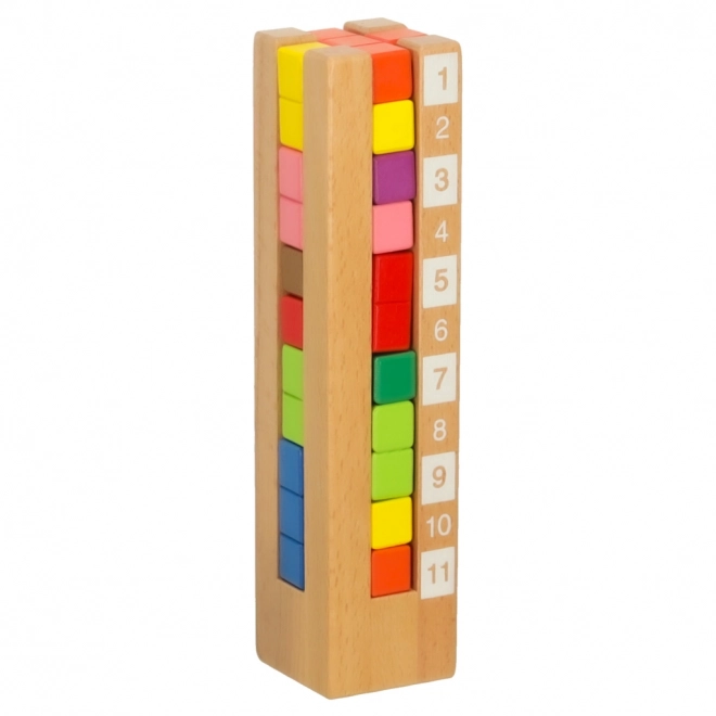 Blocs éducatifs en bois colorés Montessori