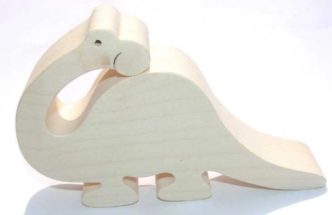 Animal en bois Brontosaure