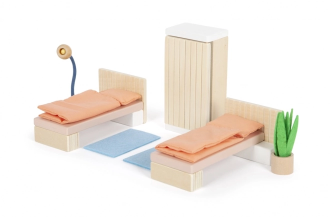 Petit pied Meubles pour maison de poupée Chambre à coucher