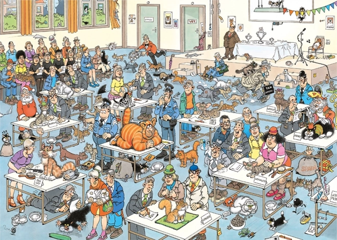 Puzzle JUMBO JvH Exposition Féline 2000 pièces