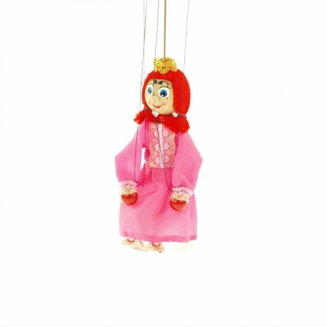 Marionnette princesse en bois