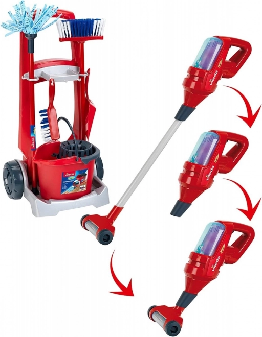 Chariot de nettoyage avec aspirateur Vileda