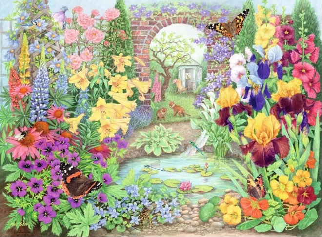 RAVENSBURGER Puzzle Magnifiques jardins 4x500 pièces