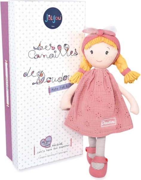 Poupée textile Suzette 36 cm de Doudou Jolijou