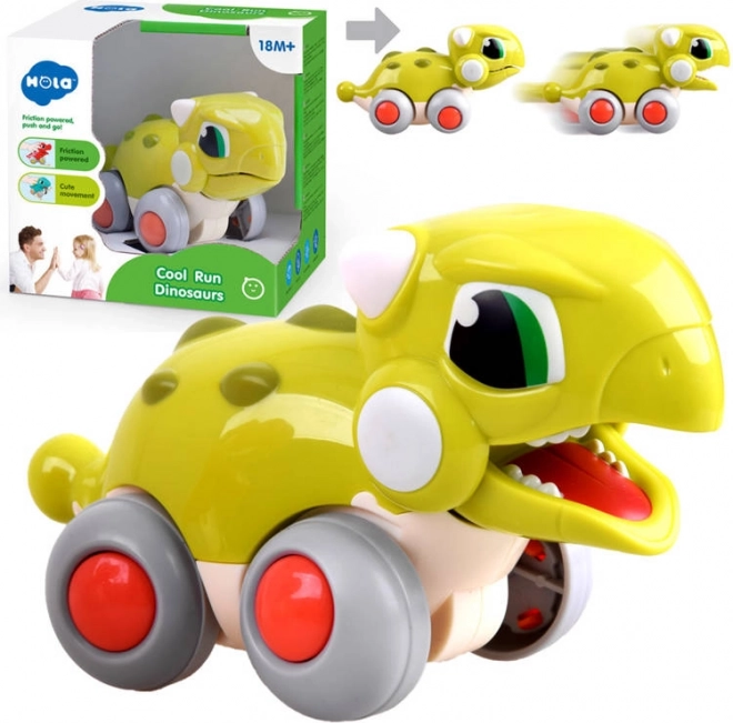 Dinosaure roulant T-Rex – petite voiture à tirer pour enfants – Mignon