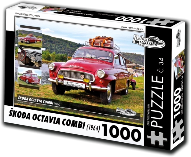 puzzle retro-auta škoda octavia combi (1964) – 1000 pièces