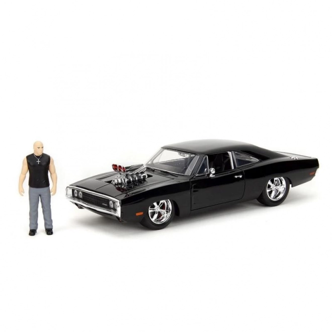 Véhicule Rychle a zběsile 1970 Dodge Charger 1:24 + figurine Dominic Toretto