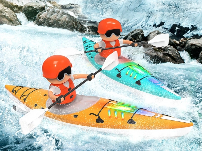 Jouet kayak télécommandé avec rameur