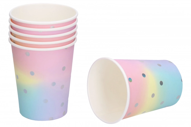 Gobelets de fête PASTEL 250ml, 6 pcs