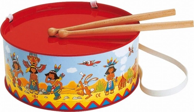 Tambour avec motif indien