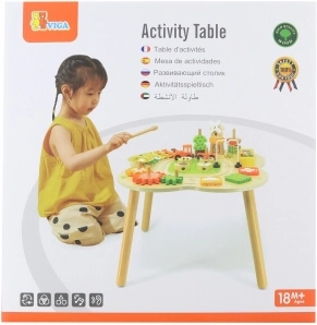 Table d’activités en bois VIGA PolarB avec xylophone et activités Montessori