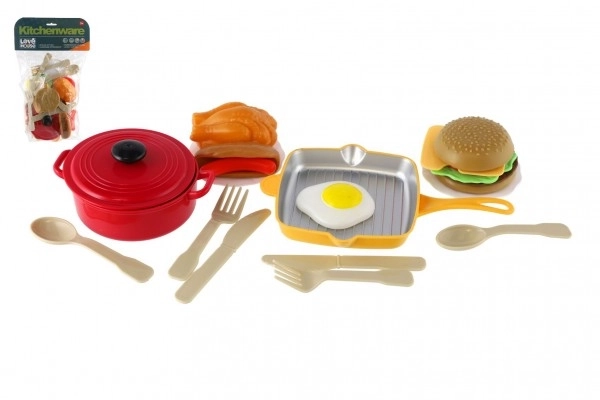 Ensemble de cuisine en plastique dans un sac 17x10x12cm