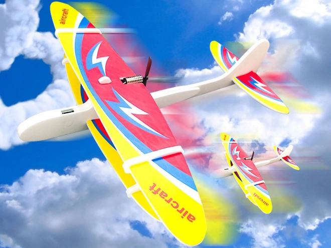 Avion en polystyrène volant avec moteur USB