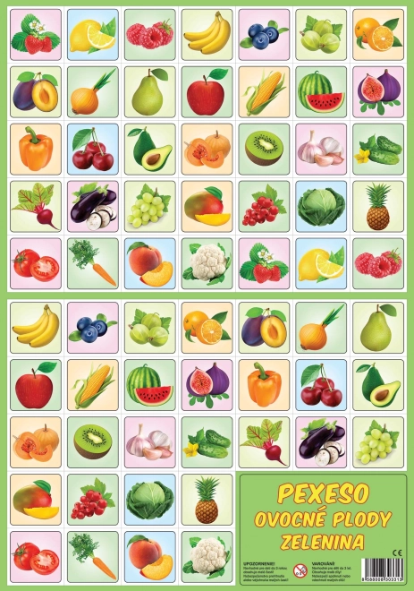 Memory fruits et légumes