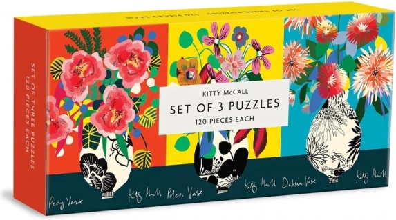 Galison Puzzle Set Kitty McCall 120 pièces 3-en-1