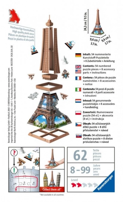 Ravensburger puzzle 3D mini Tour Eiffel