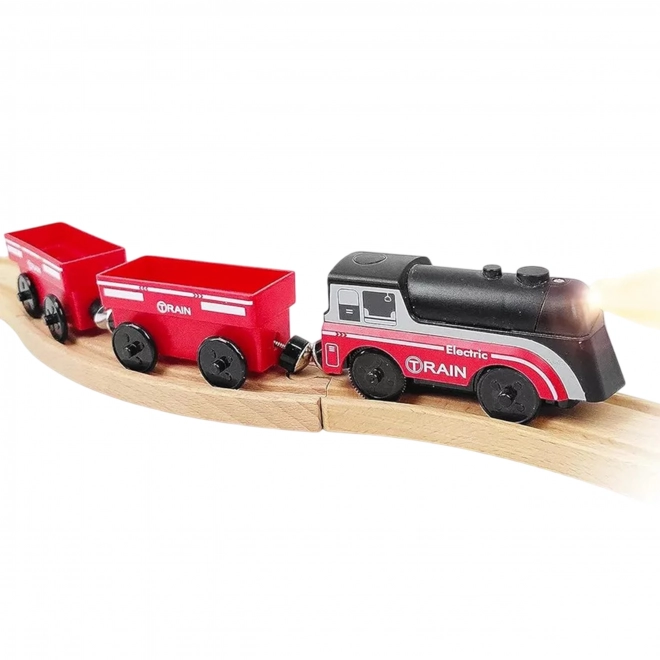 Locomotive électrique avec wagons magnétiques