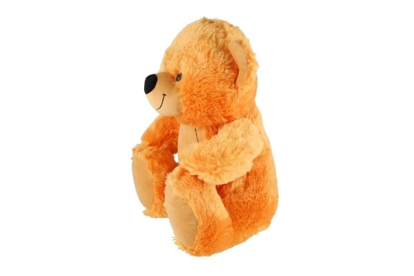Ours en peluche assis 38cm beige dans un sac 0+